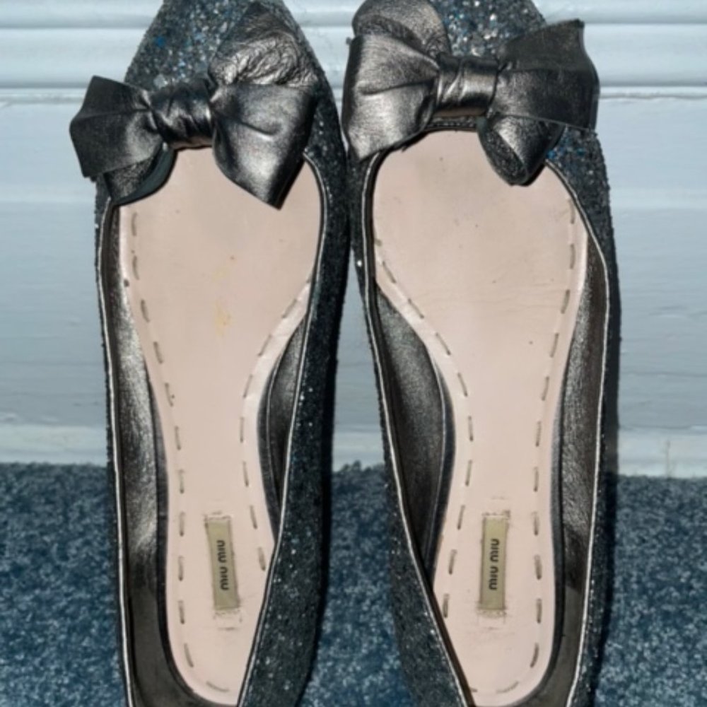 Miu Miu Sparkling Flats - image 7